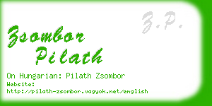 zsombor pilath business card